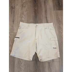 World Wide Sportsman Size 42 Khaki Performance Outdoor Fishing Shorts Pockets
